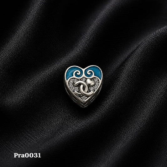 Embossed Heart Charm