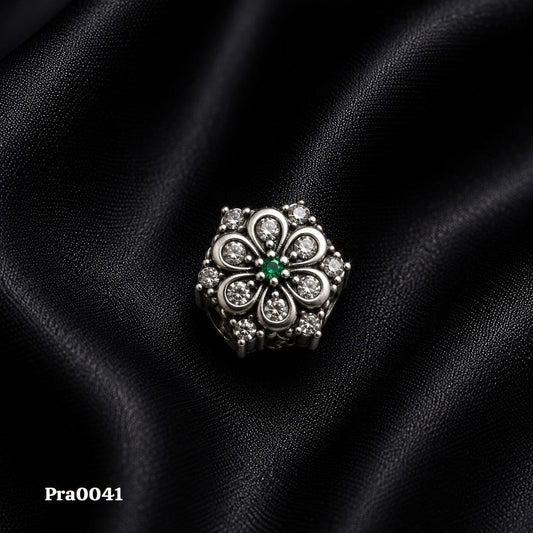 Floral Gem Charm