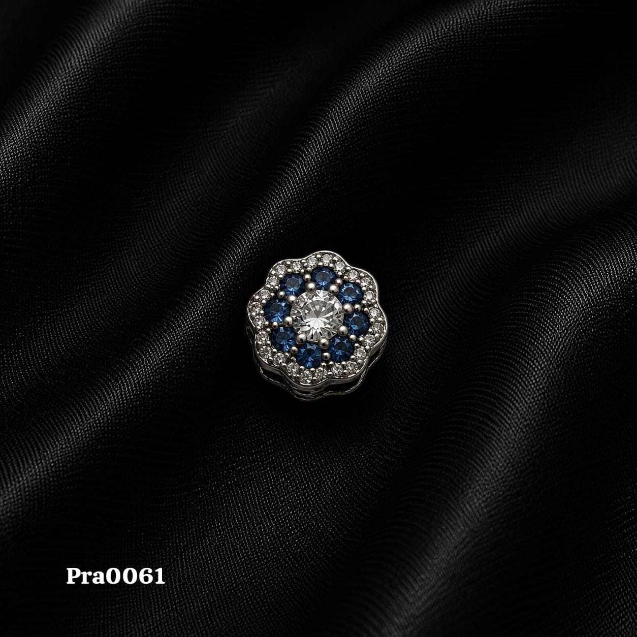 Sapphire Floral Bloom Charm