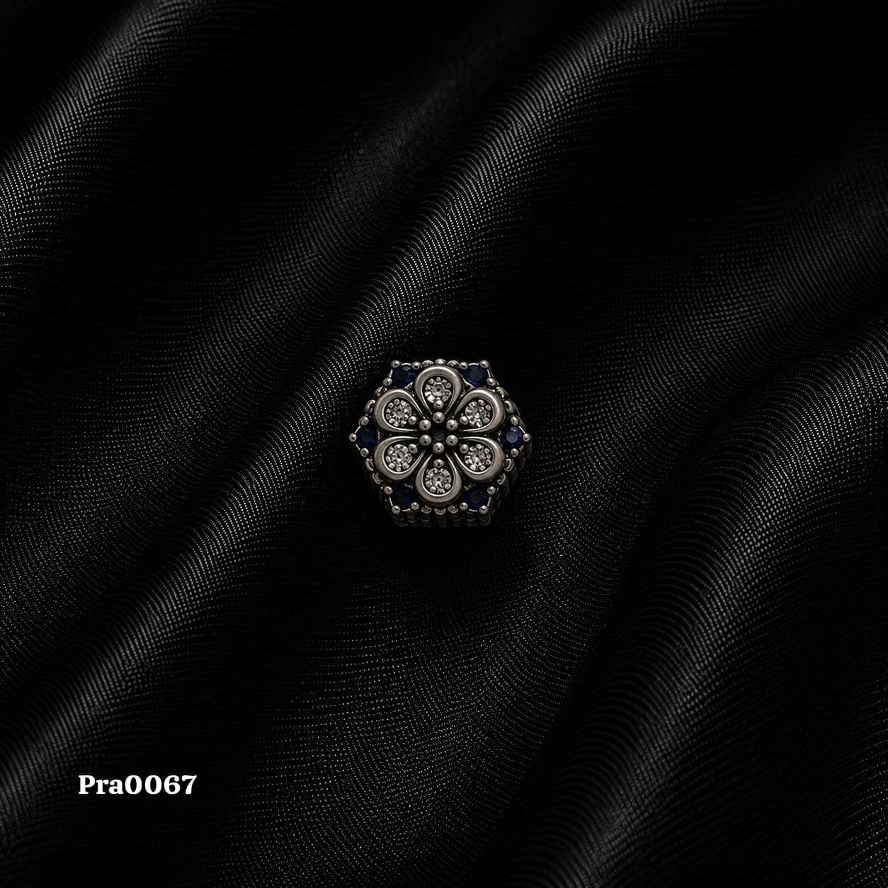 Hexagonal Floral Charm