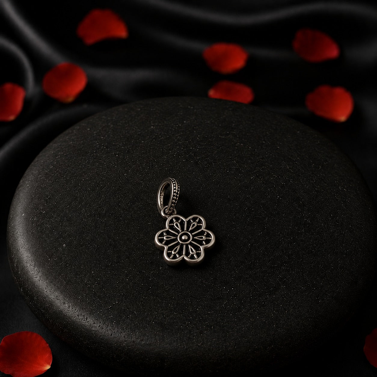 Floral Bloom Dangle Charm
