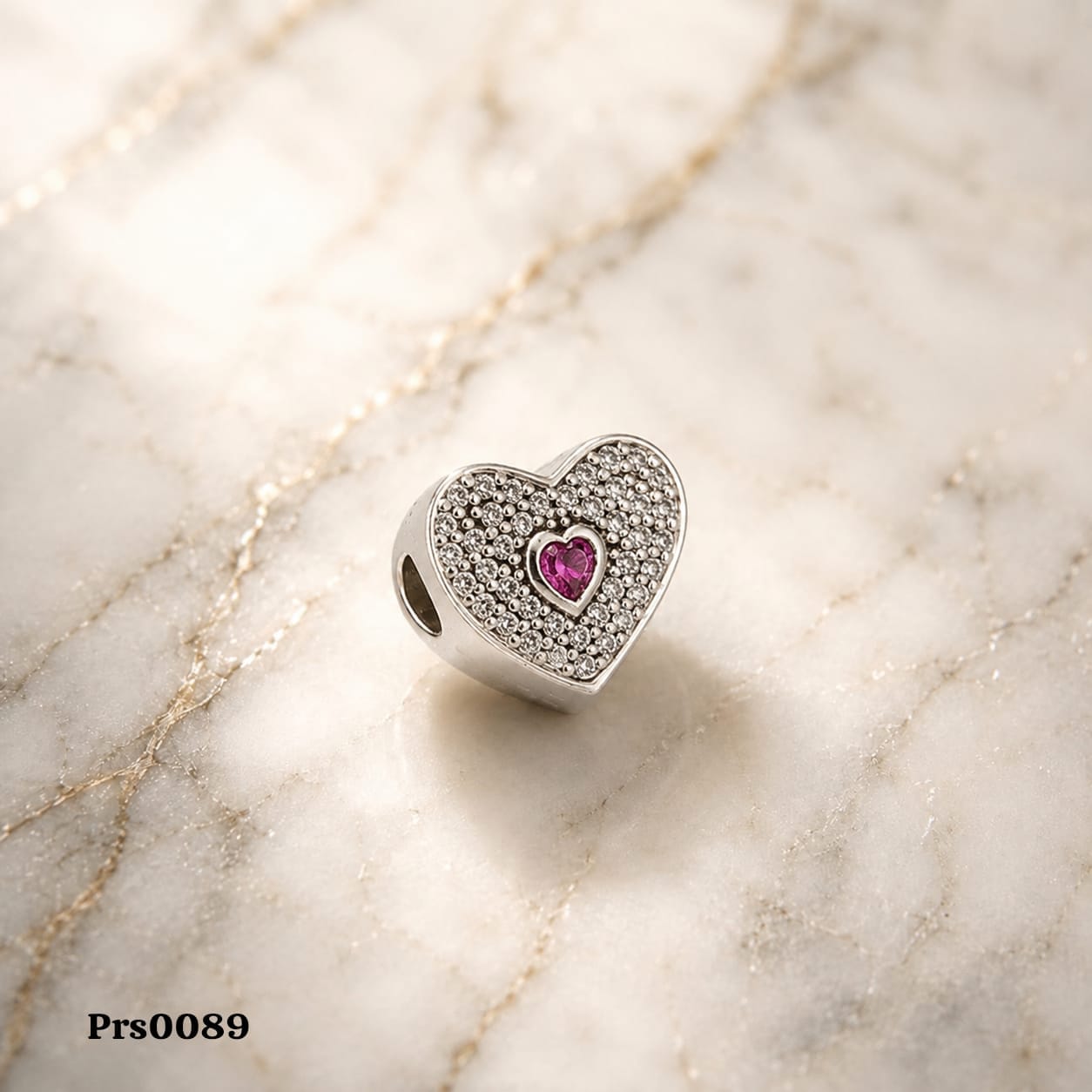 Pavé Heart Charm