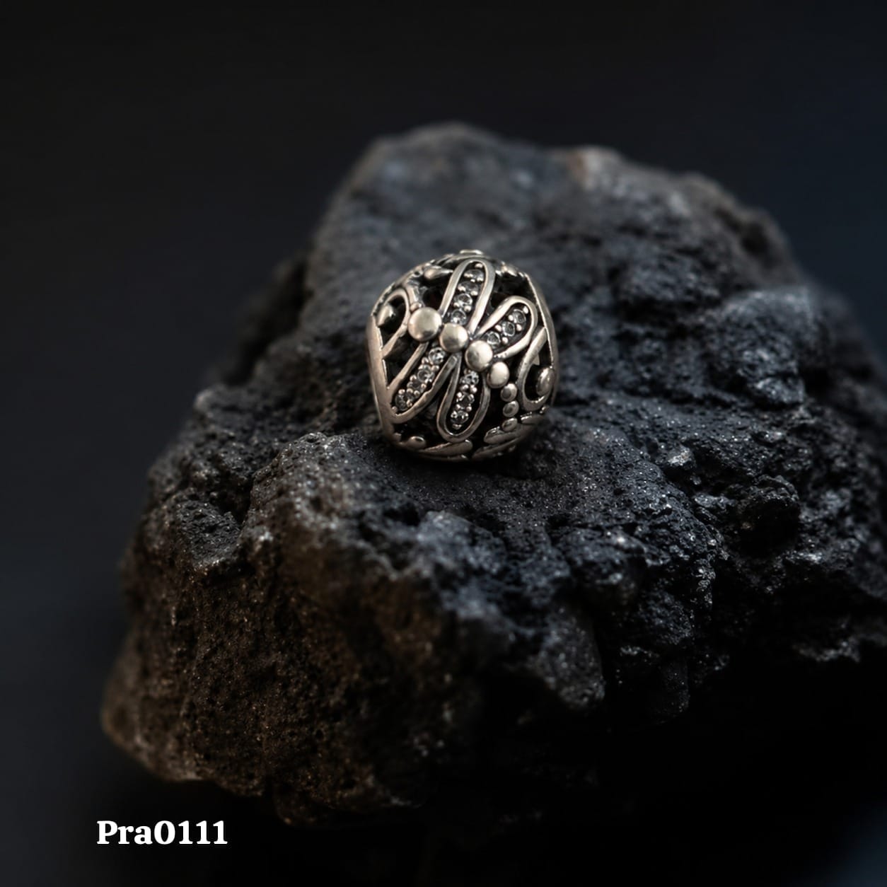 Ornate Swirl Openwork Charm