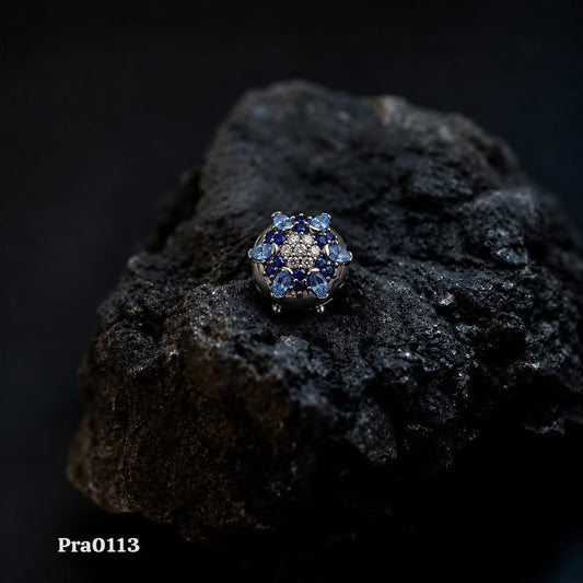 Floral Gem Cluster Charm