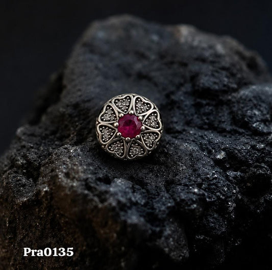 Royal Crimson Heart Charm