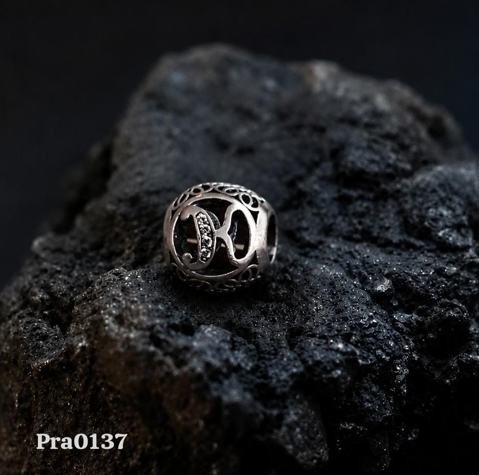 Intricate 'K' Letter Charm