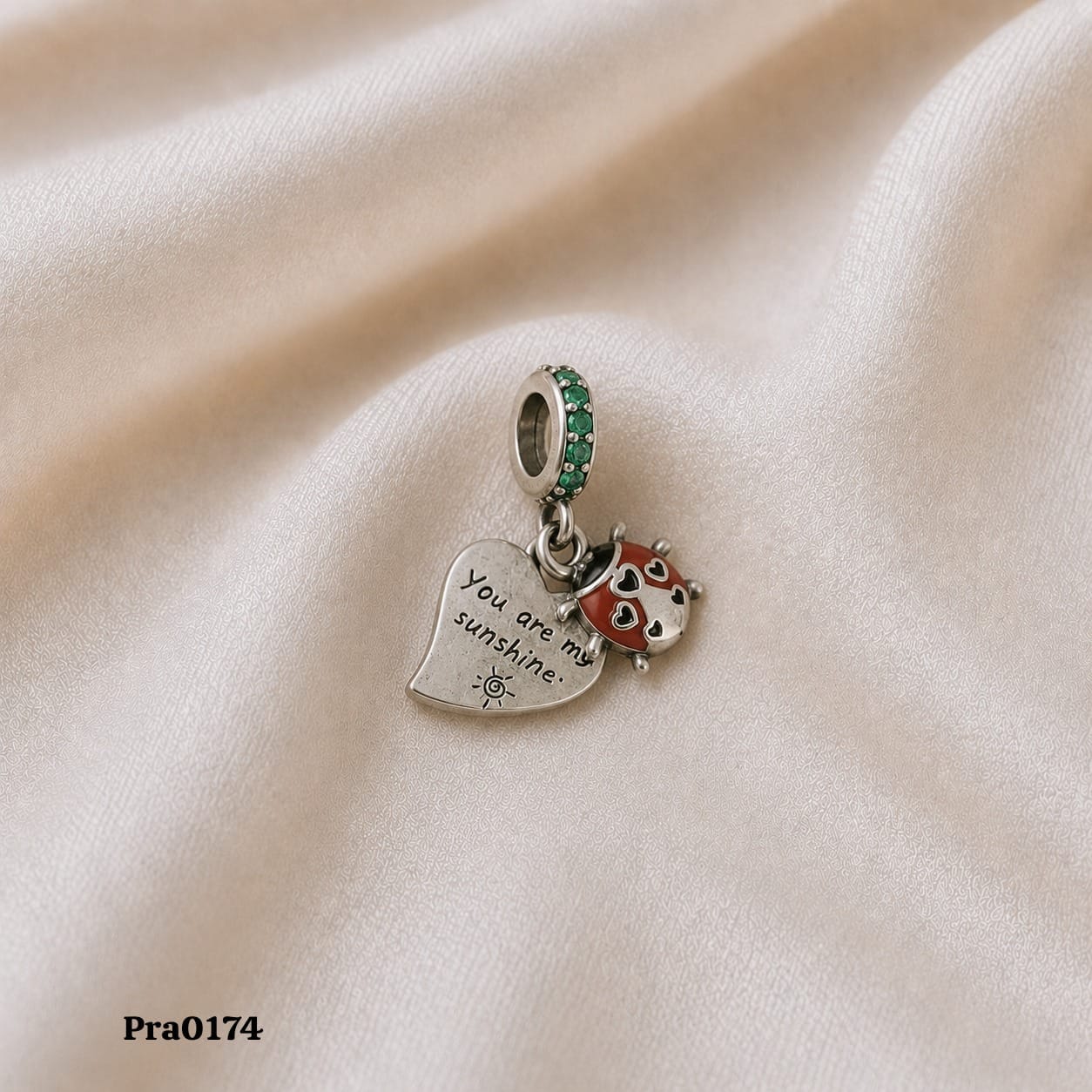 Sunshine Ladybug" Dangle Charm