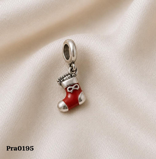 Festive Holiday Stocking" Dangle Charm
