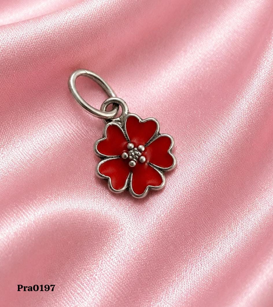 Ruby Blossom" Dangle Charm