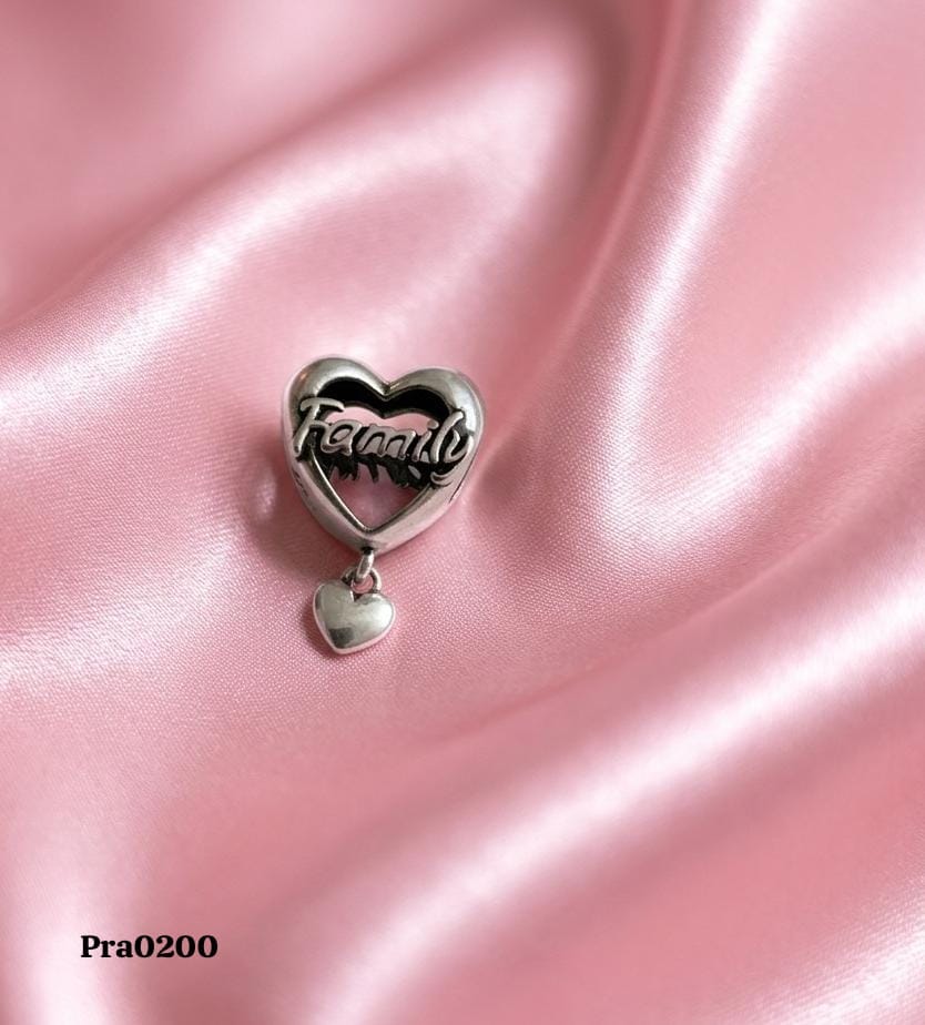 Heart Family" Dangle Charm