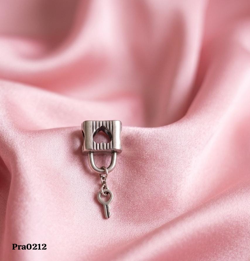 Padlock and Key" Dangle Charm