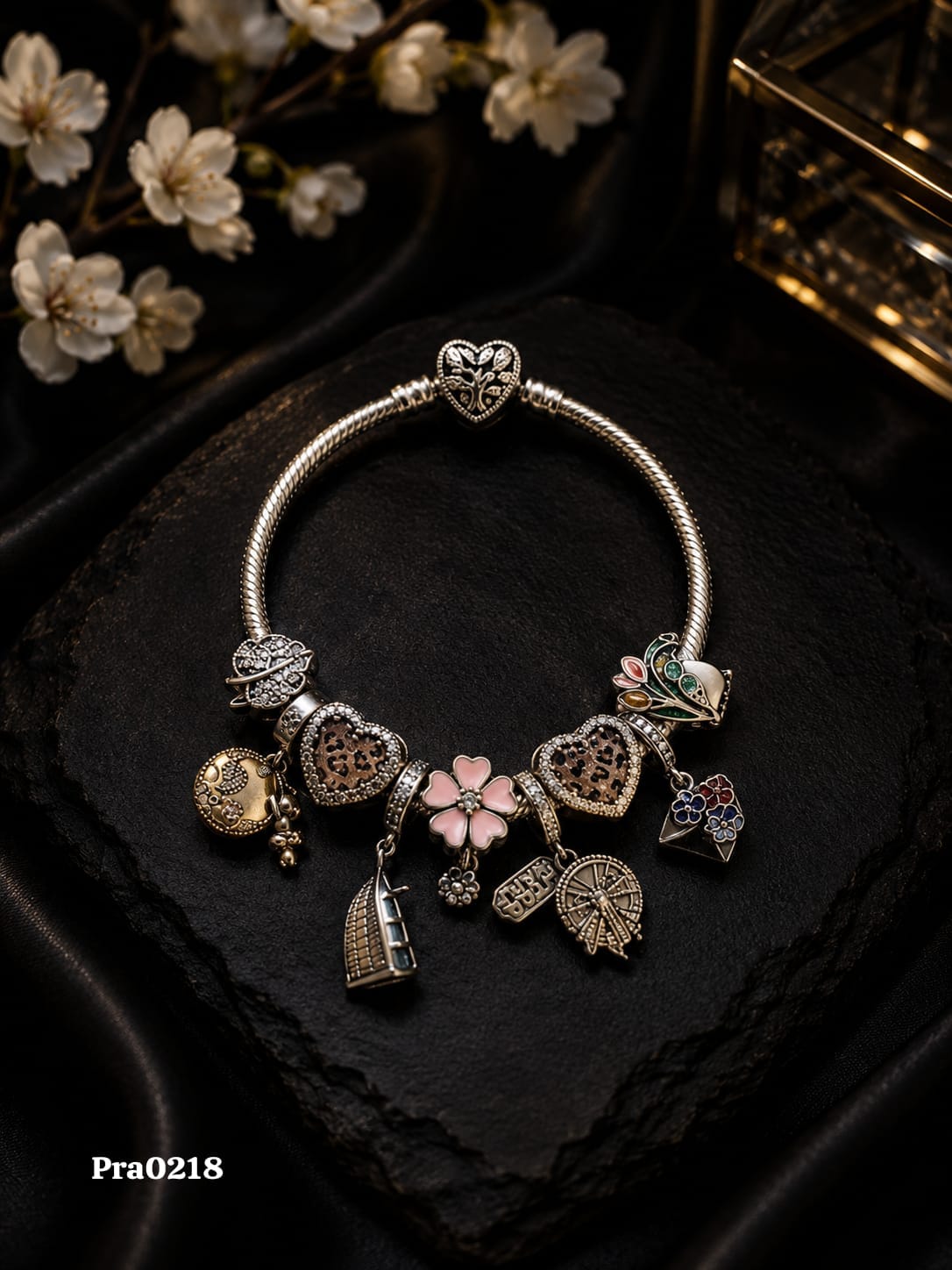 Eclectic Memories" Snake Chain Bracelet