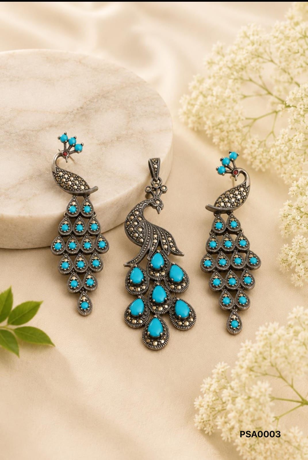 The Majestic Peacock Drop Set