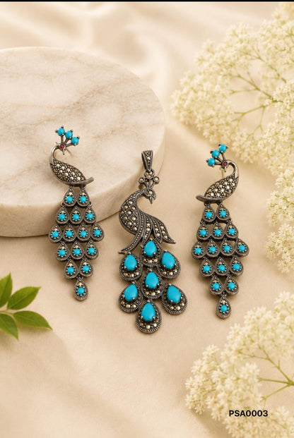 The Majestic Peacock Drop Set