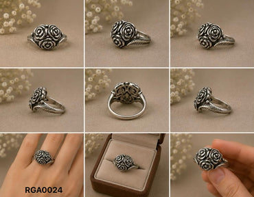 Triple Blossom Rose Ring