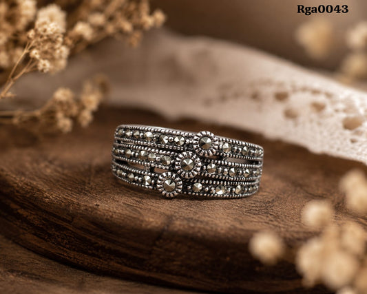 Marcasite Statement Ring