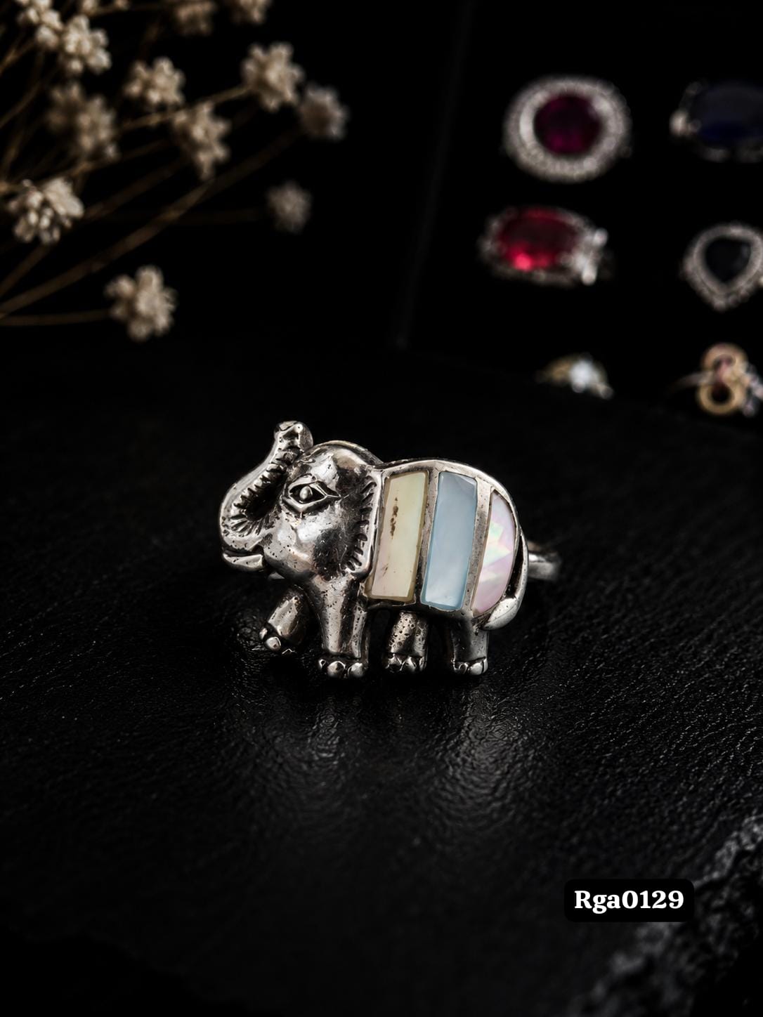 Elephant Motif Ring