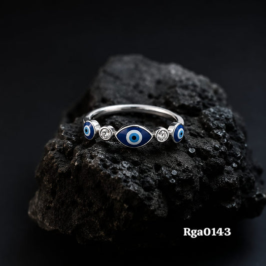 Evil Eye Eternity Ring