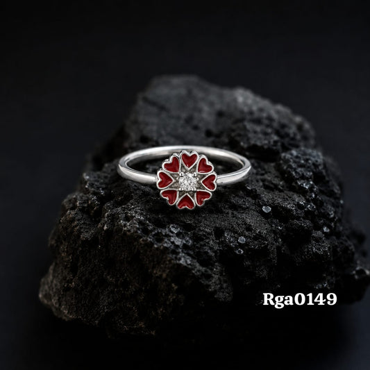 Heart Flower Ring