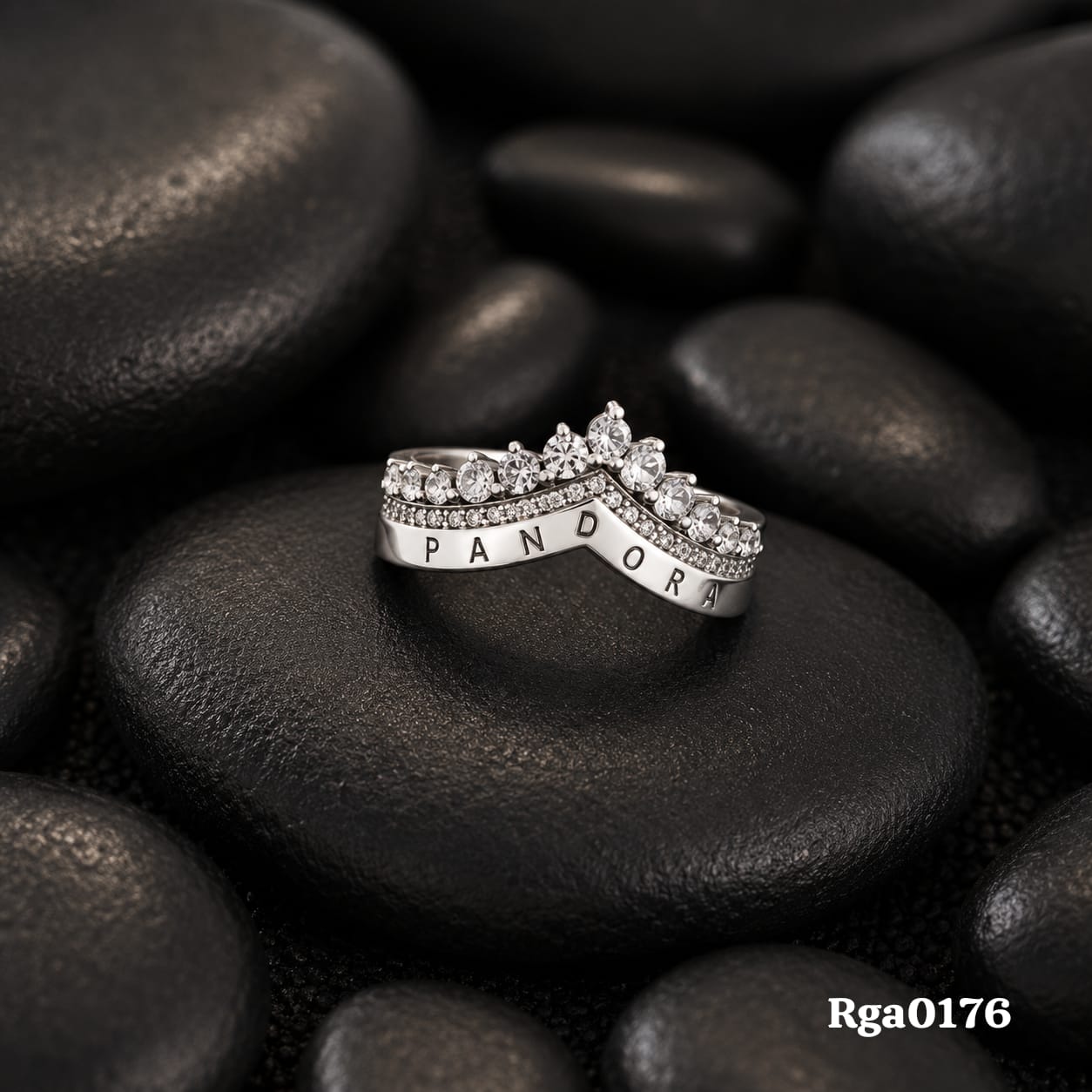 Pandora Tiara Logo Ring