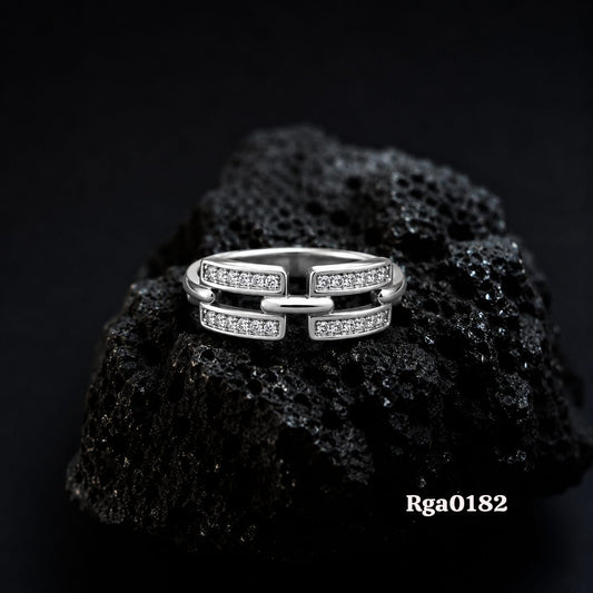 Link-Style Band Ring