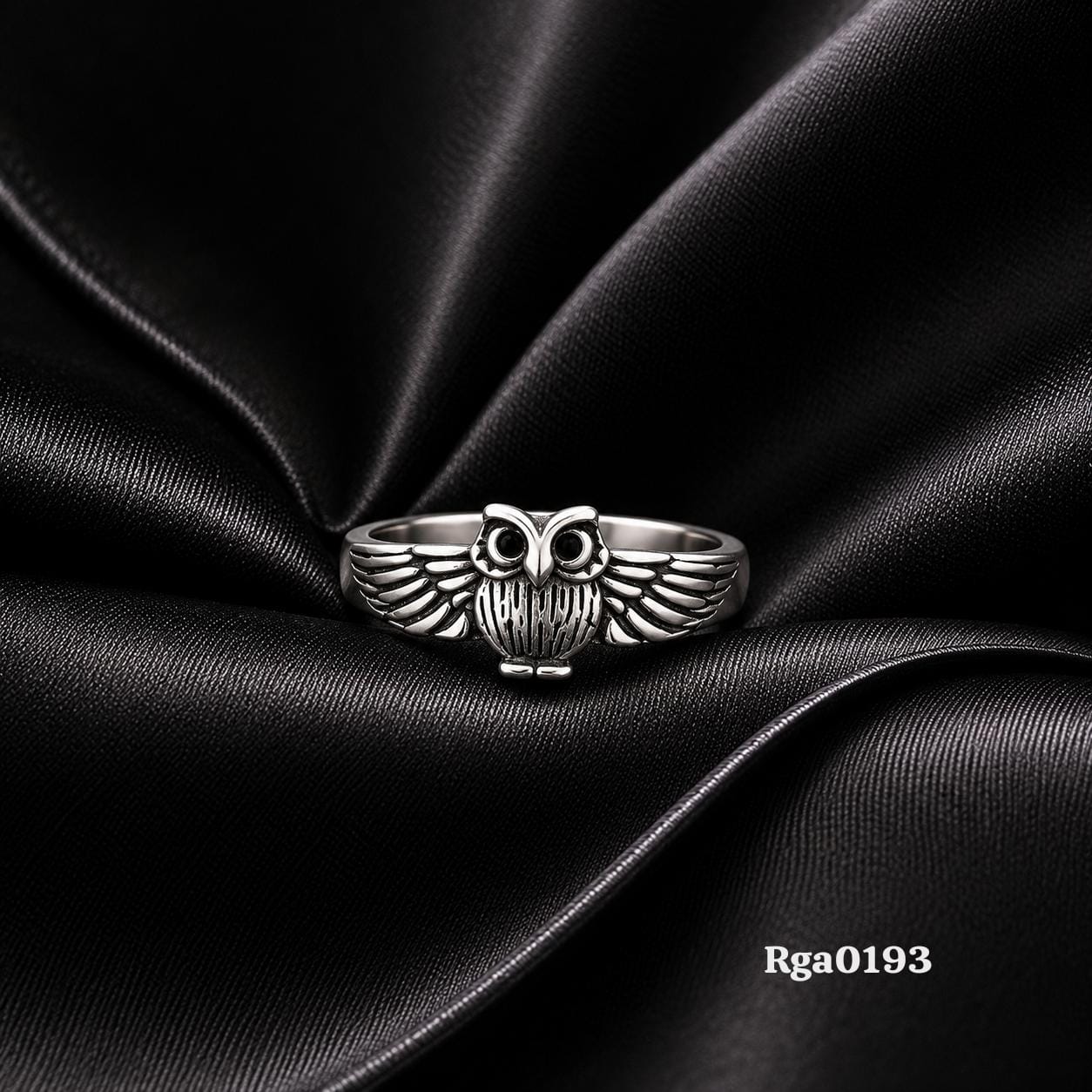 Owl Motif Band Ring