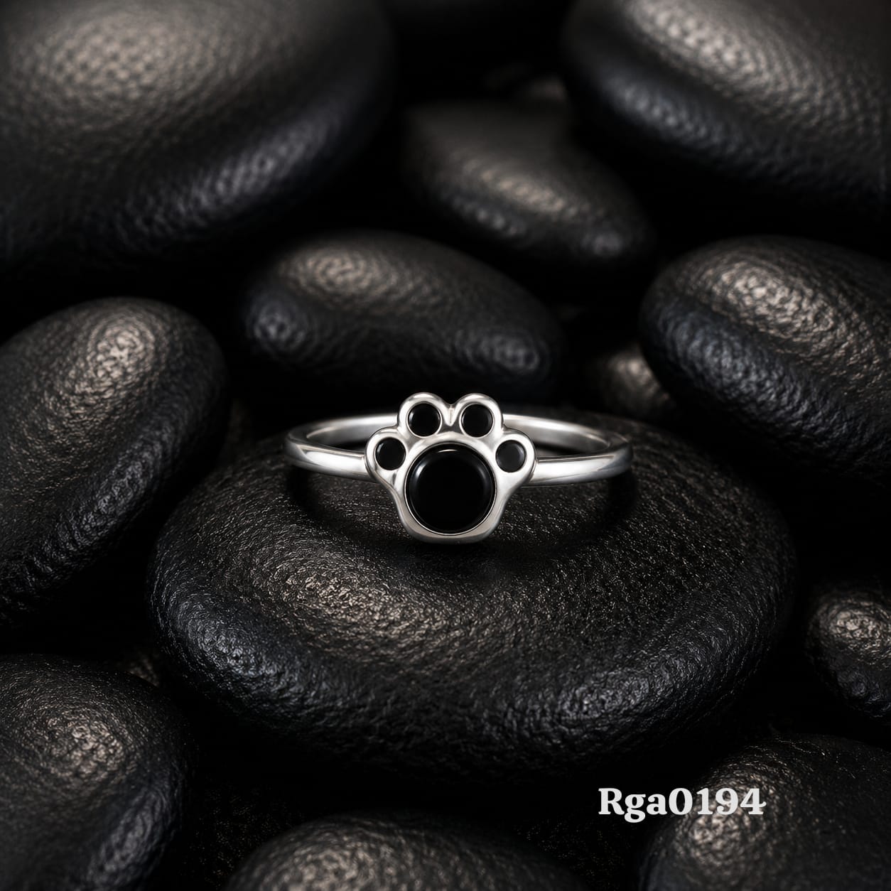 Paw Print Motif Ring
