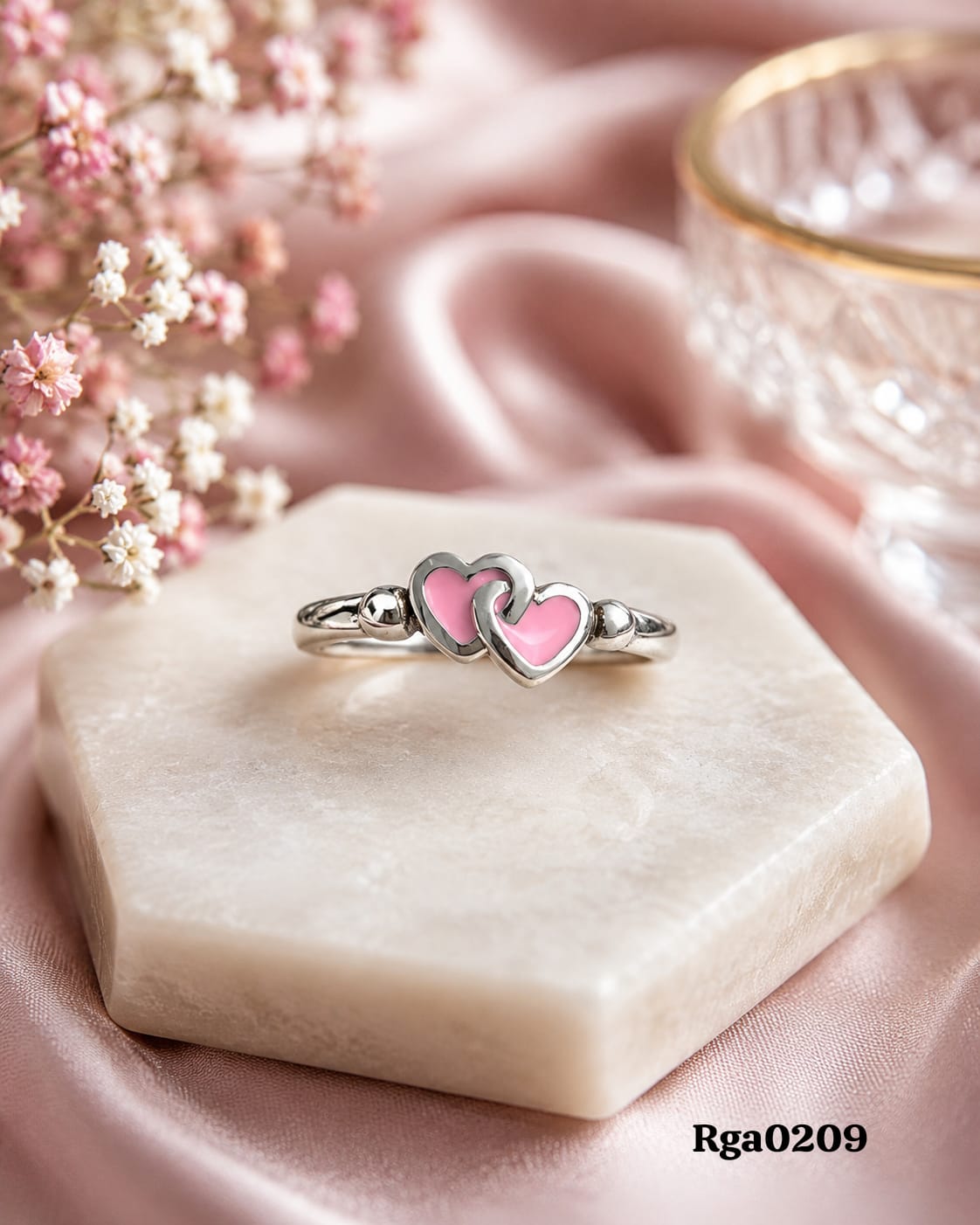 Interlocking Heart Ring