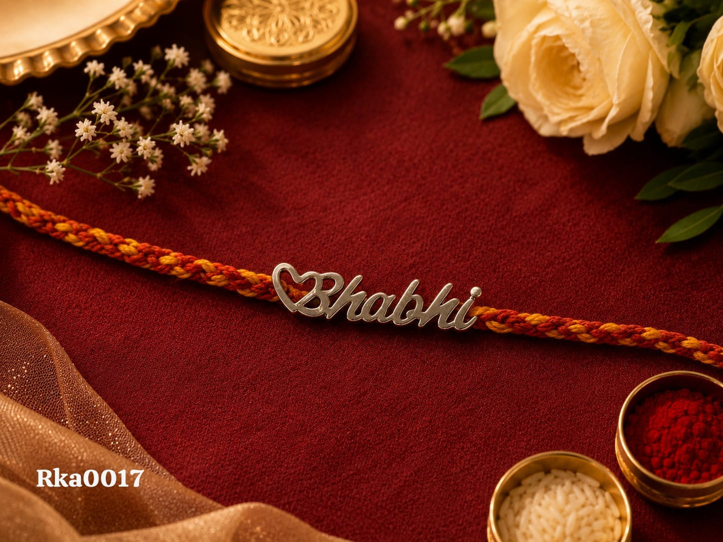 "Bhabhi" Silver Rakhi