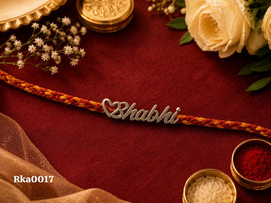 "Bhabhi" Silver Rakhi