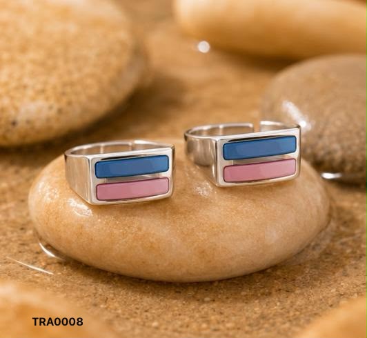 92.5 Sterling Silver & Mother of Pearl Toe Rings