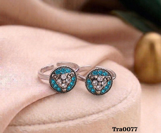 Elegant Decorative Silver Rings