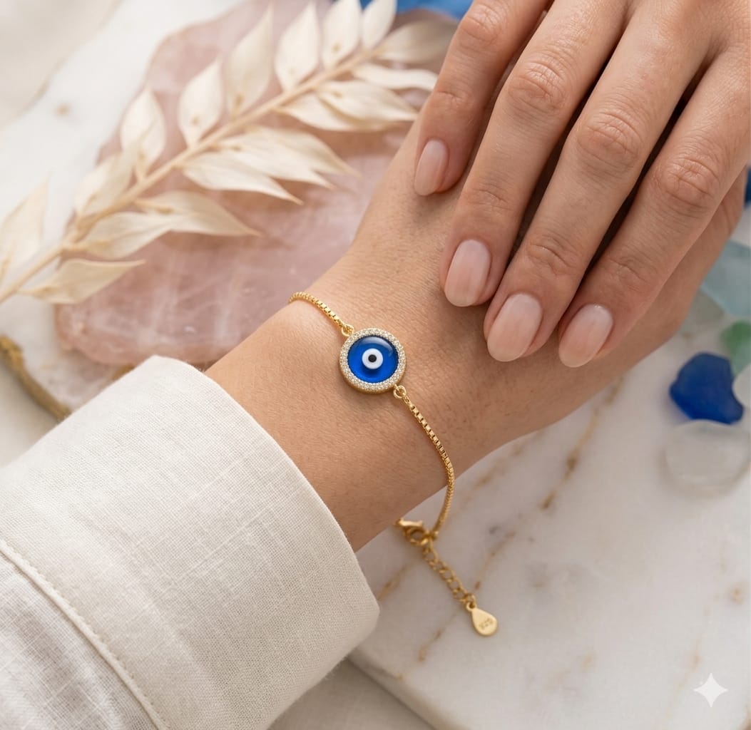 Evil Eye Gold Polish Bracelet
