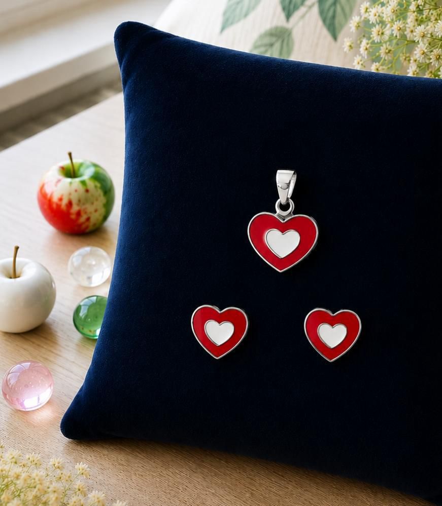 Heart-in-Heart Kids pendant Set