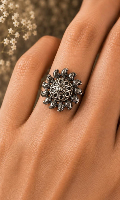 The Heritage Paisley Mandala Ring
