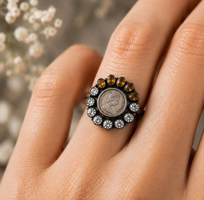 Vintage Majesty Dual-Tone Ring