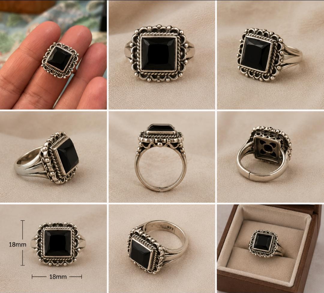 Gothic Regal Square Ring