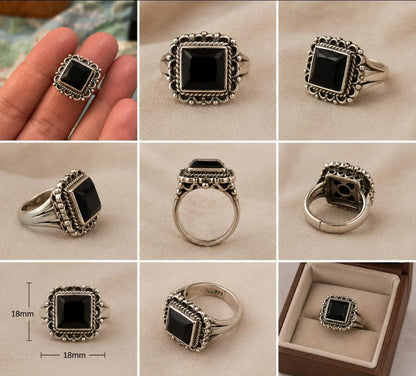 Gothic Regal Square Ring