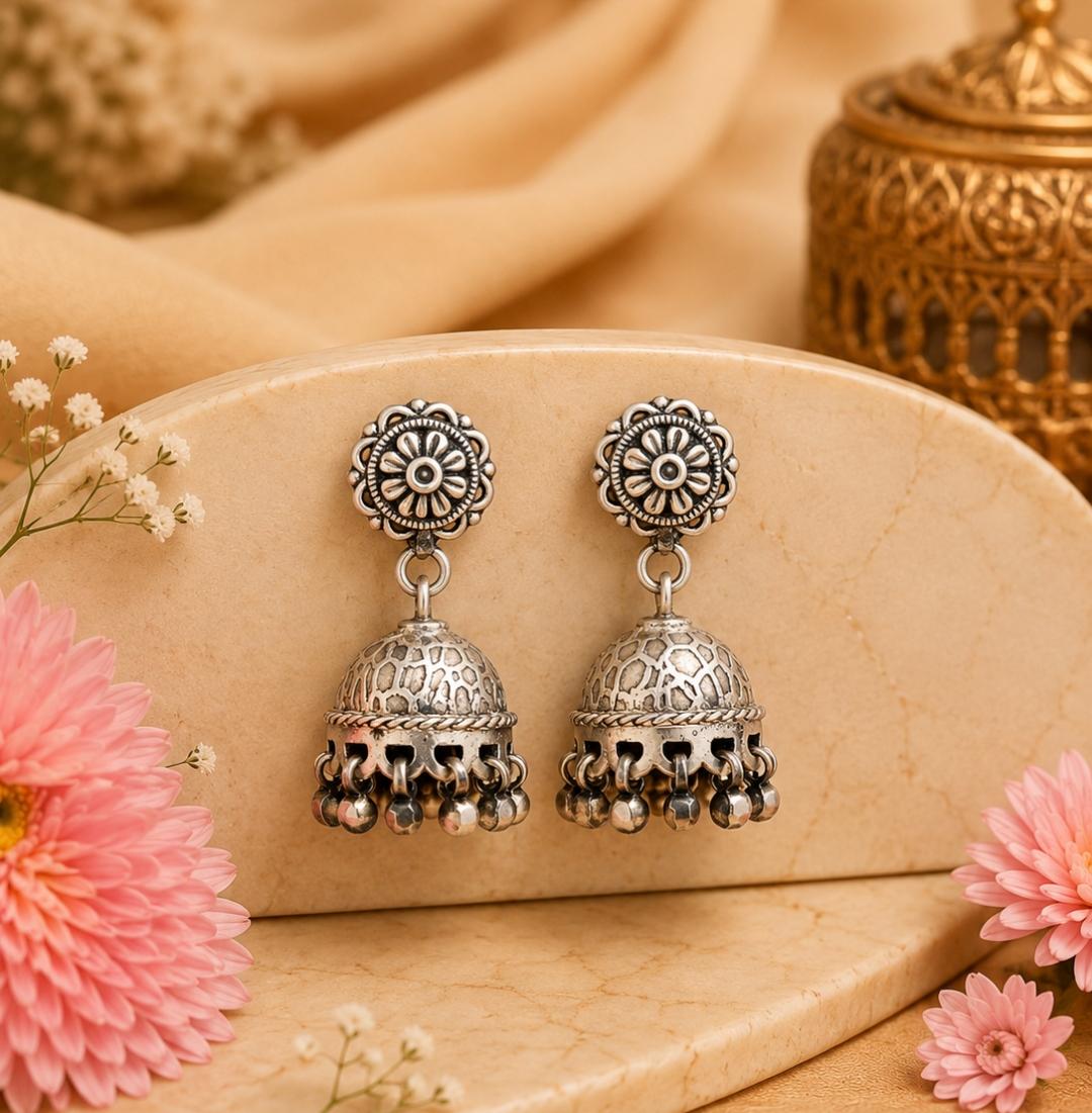 Temple Heritage Kemp Jhumki Earrings
