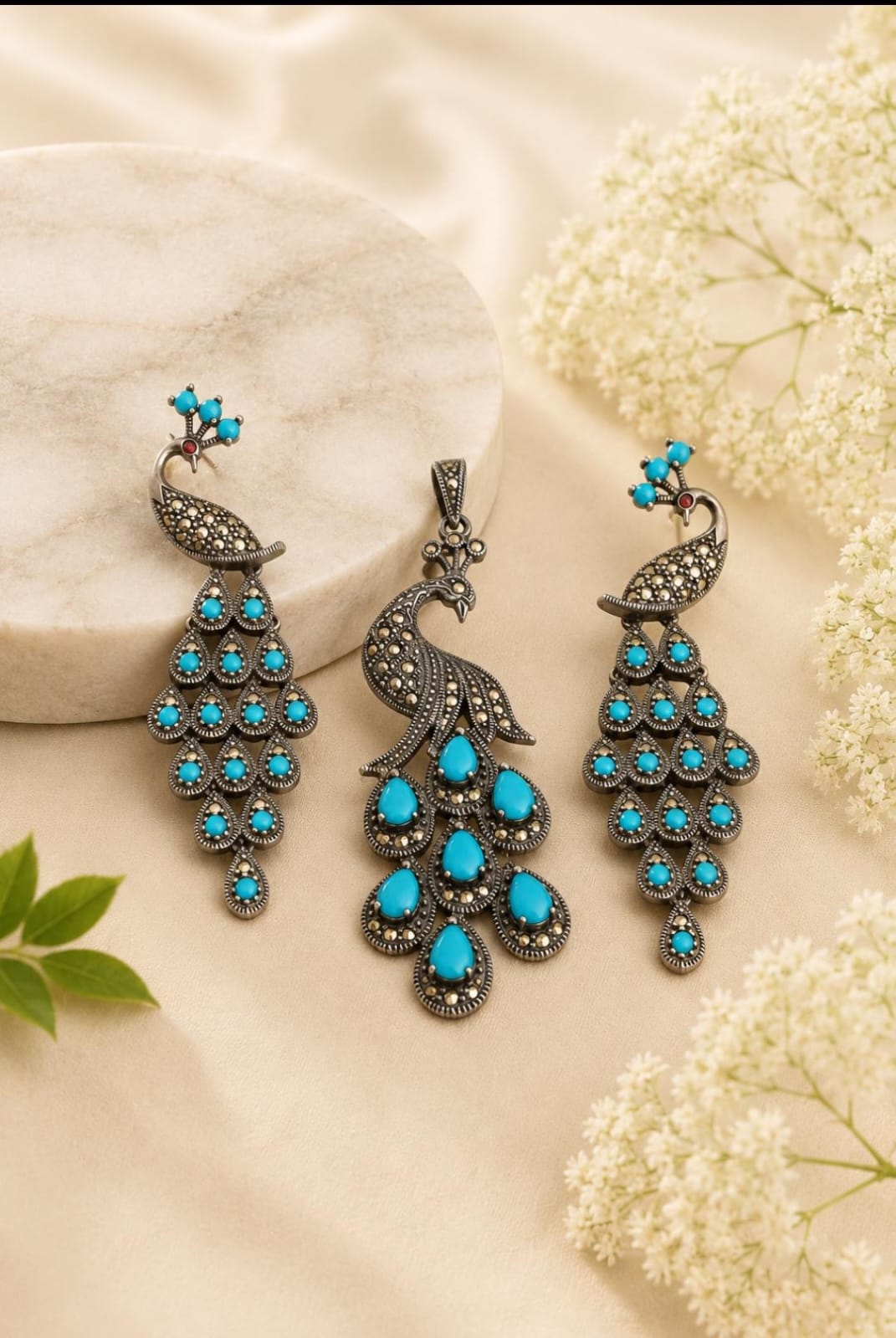 The Majestic Peacock Drop Set