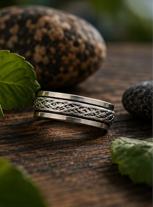 Sterling Silver Celtic Spinner Ring