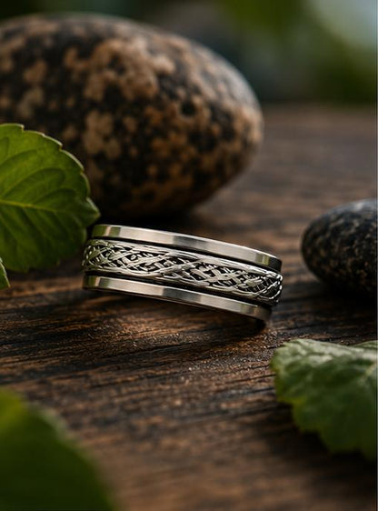 Sterling Silver Celtic Spinner Ring