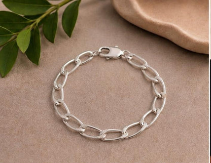 92.5 Sterling Silver Link Bracelet