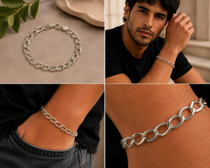 Sterling Silver Link Bracelet
