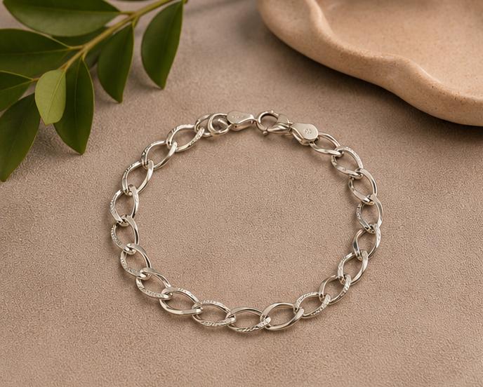Sterling Silver Link Bracelet