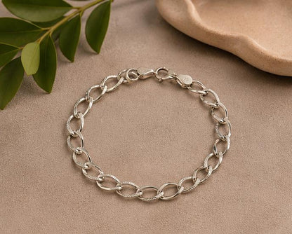 Sterling Silver Link Bracelet