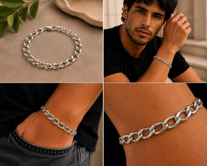 Sterling Silver Curb Bracelet
