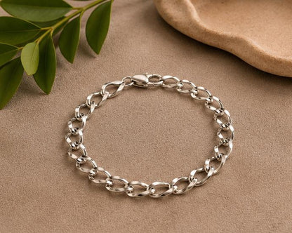 Sterling Silver Curb Bracelet