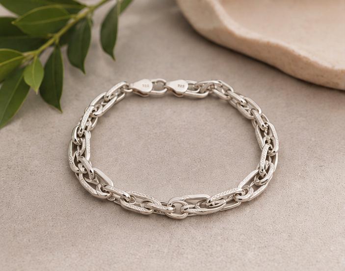 Boys' Textured Link Bracelet