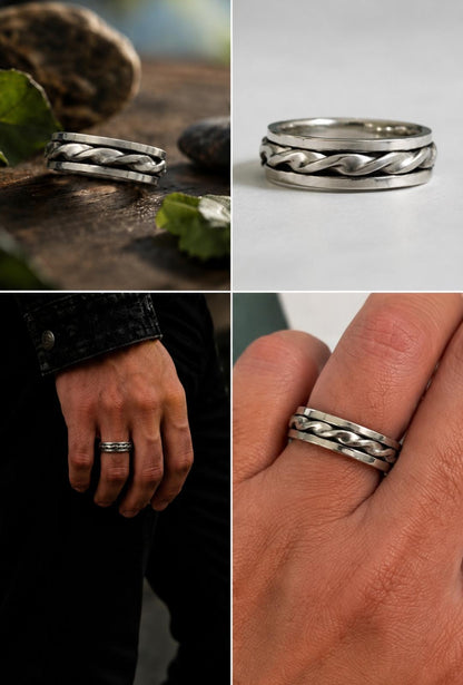 Sterling Silver Spinner Ring